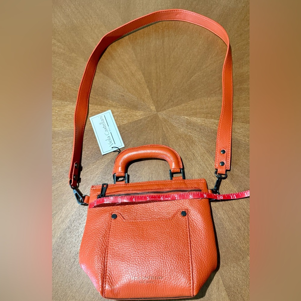 Viola Castellani Small Leather Crossbody Bag - Picture 14 of 16